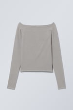 Mole - Seamless Off Shoulder Long Sleeve - 0