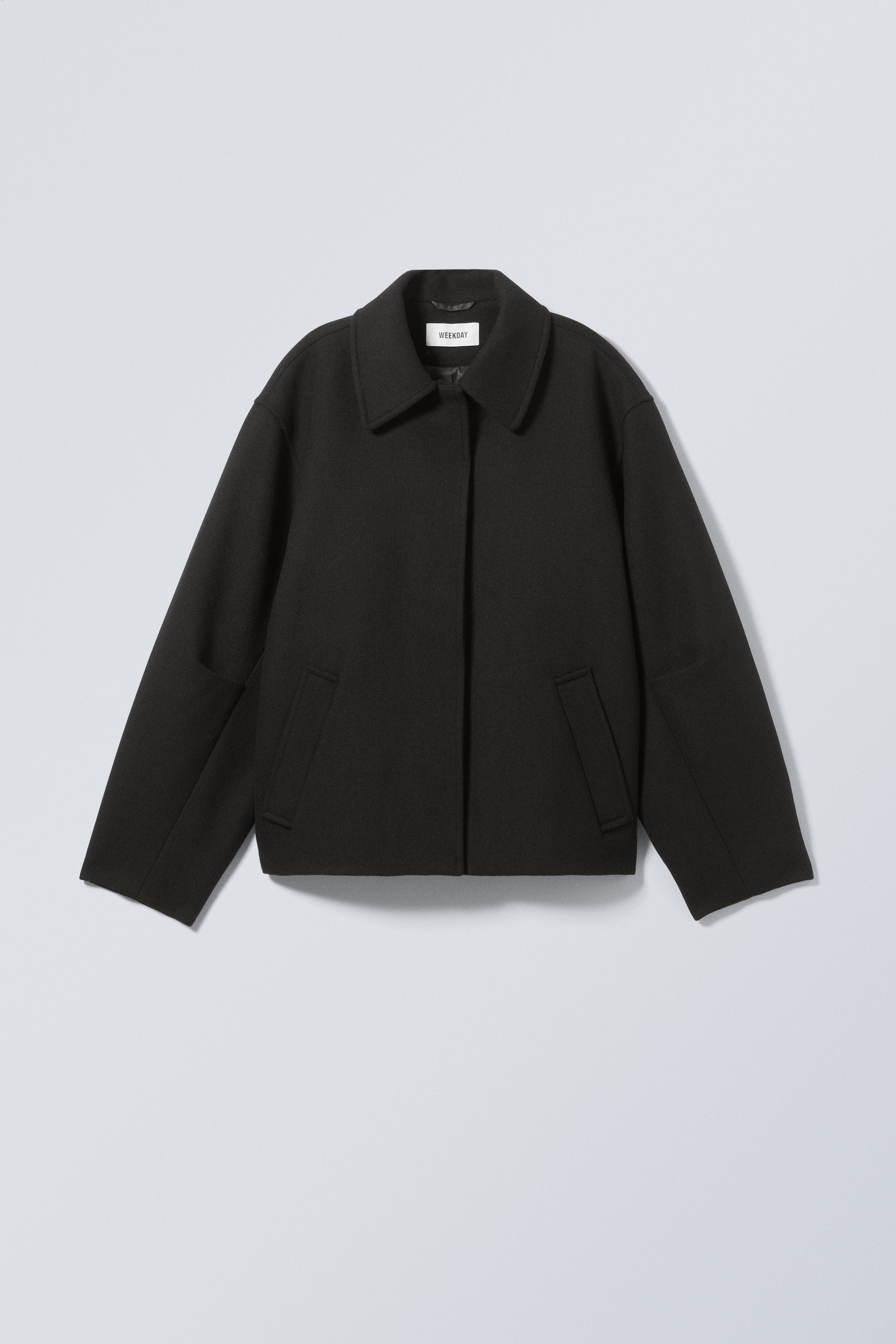 tana wool blend jacket - Black | Weekday WW