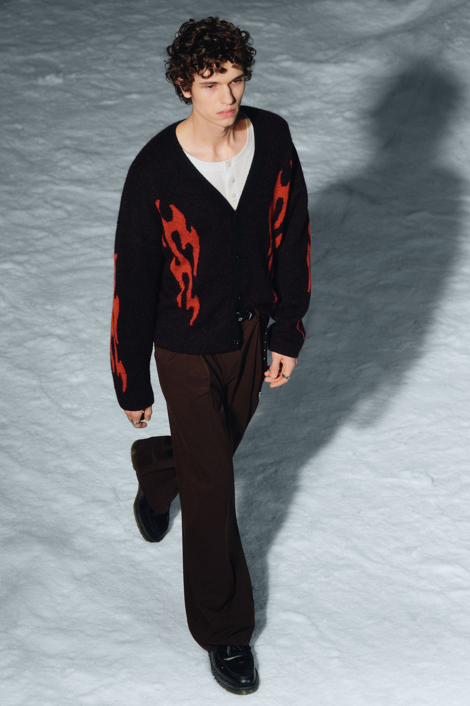 Boxy Knitted Graphic Cardigan Boxy Knitted Graphic Cardigan