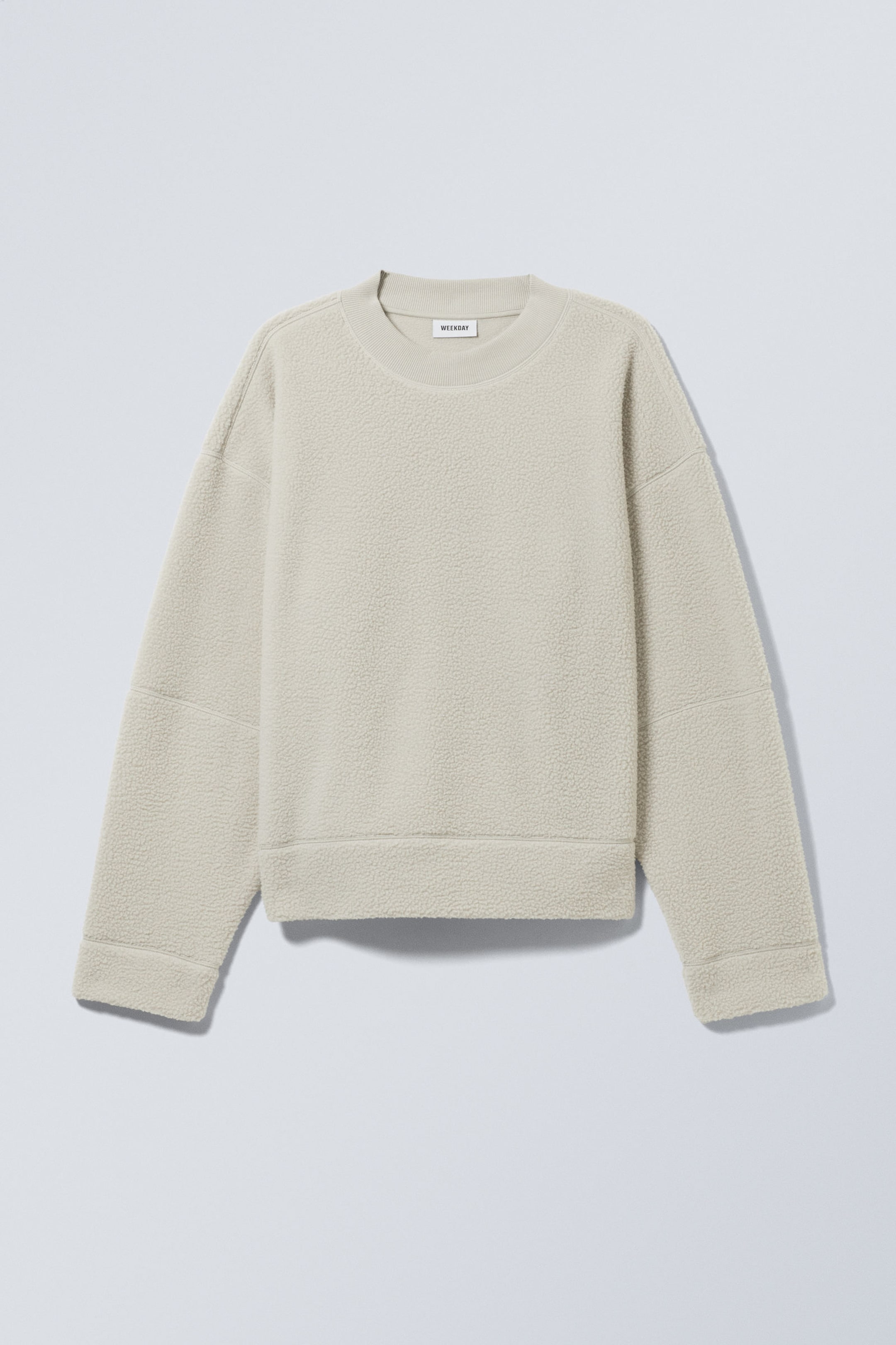 Helles Maulwurfsgrau - Fleece-Sweatshirt - 1