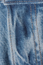 Ljusblå - Space Mid Waist Relaxed Straight Jeans - 1