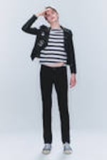 Extra Black Rinse - Sleeze Low Waist Skinny Jeans - 0