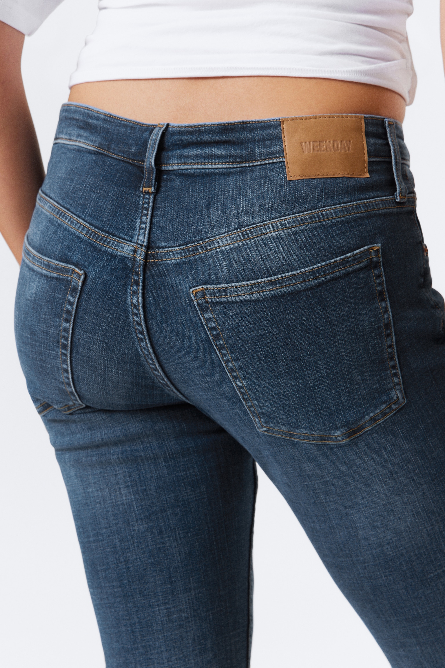 Katsumi Low Rise Slim Flared Leg Jeans - Peak Blue - Medium Blue/Climb Blue - Light Blue/Desert Blue - Dark Blue/Board Blue - Medium Blue - 5