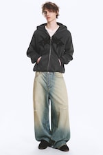 Honey Blue - Medium Blue - VOID LOW RISE LOOSE BAGGY JEANS - 0