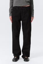 Black Rinse - Schwarz - Orbit Mid Waist Regular Straight Leg Jeans - 2