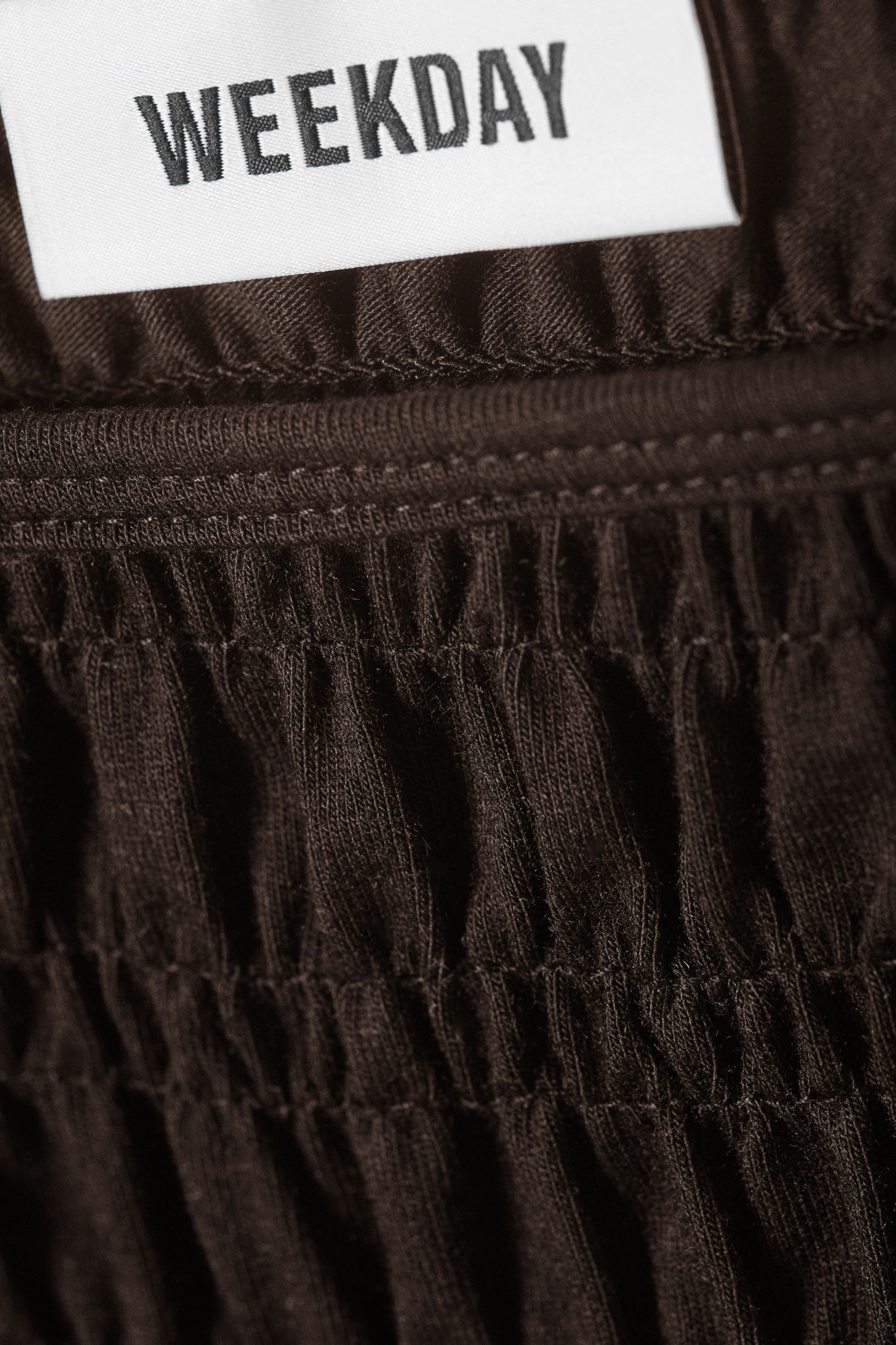 Black - Annie Smocked Boat-Neck Top - 2