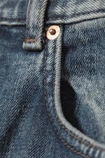 Second Blue - Mellanblå - Mercury Mid Waist Relaxed Bootcut Leg Jeans - 3