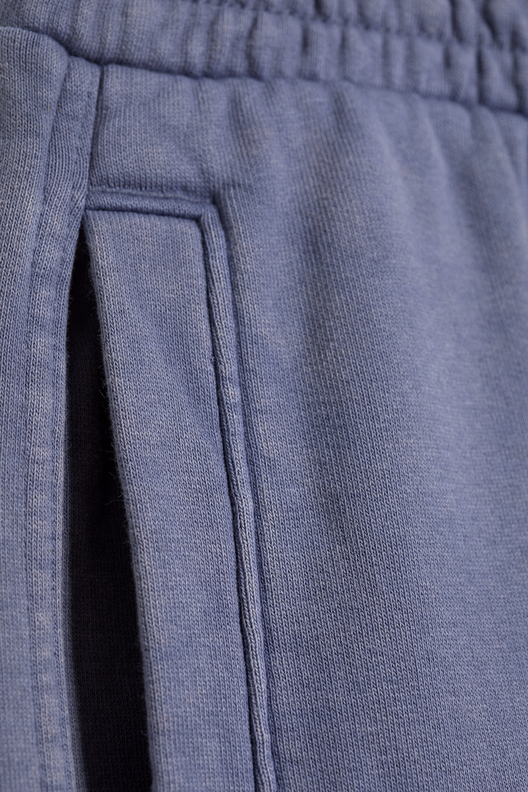 Verwaschenes Blau - Sweatpants mit mittelhohem Bund und geradem Bein - 5
