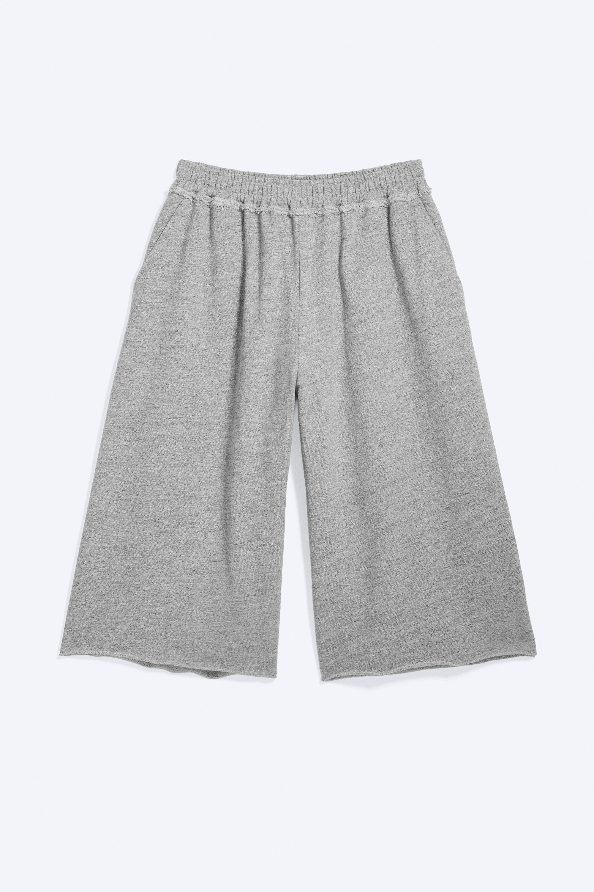 loose terry shorts - Dusty Light Grey Melange | Weekday GB