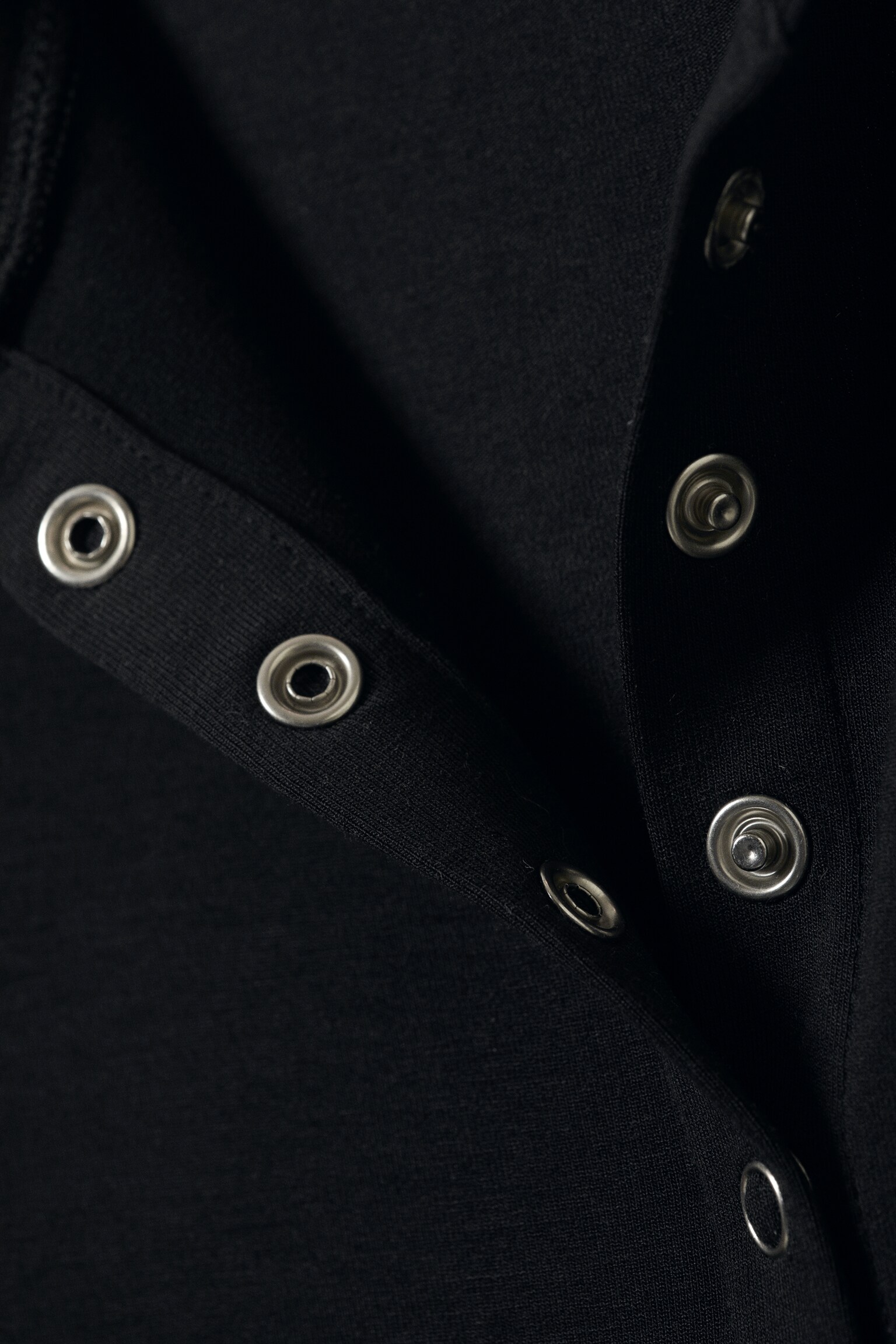 Cardigan slim con bottoni a maniche lunghe - Nero/Bianco - 5