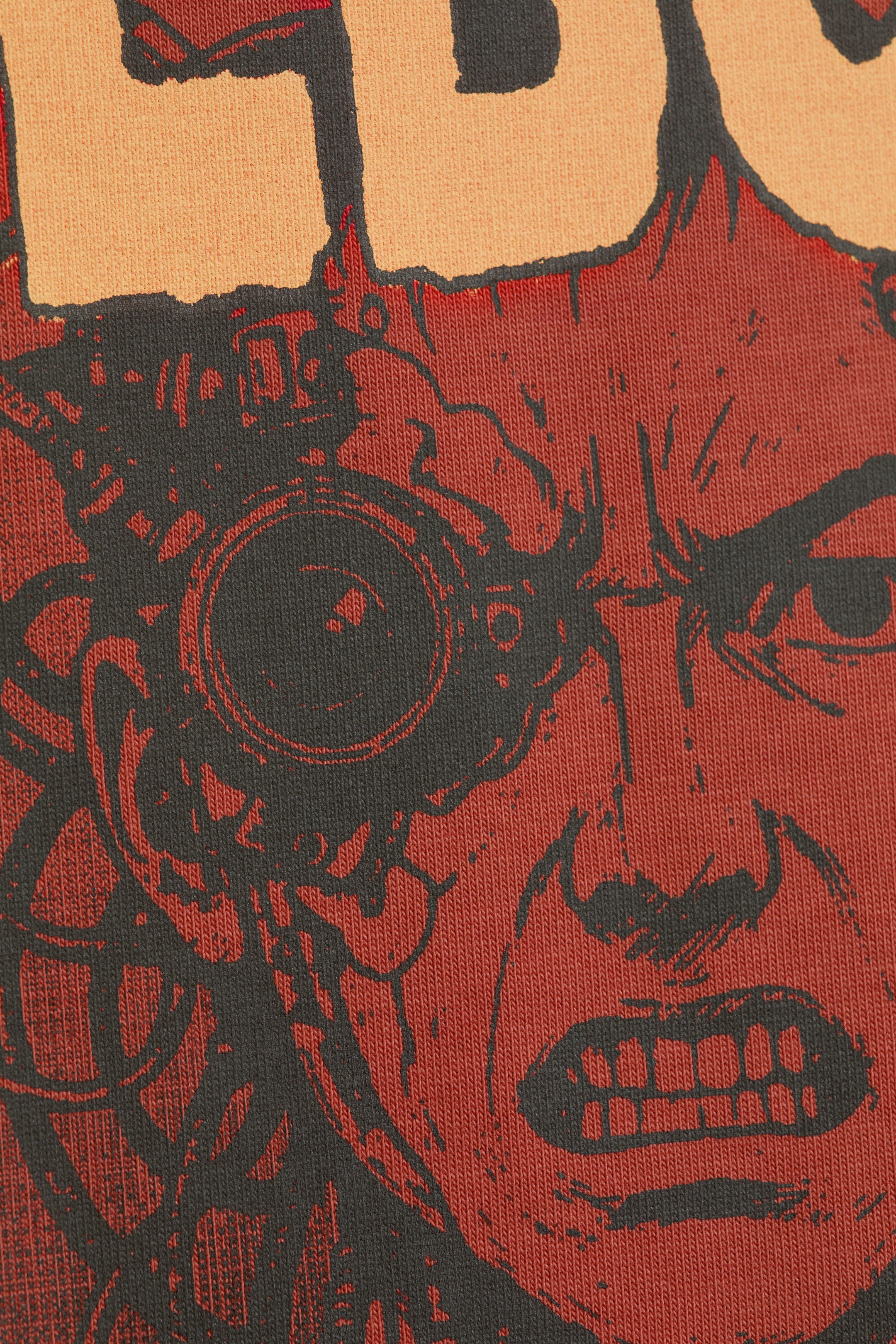 Red - Nebulith - Boxy Printed Graphic T-shirt - 6