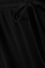 Noir - Pantalon de pyjama décontracté taille mi-haute - 5