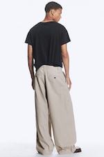 Lys støvet mole - Otis Baggy Plisserte Twill Chinos - 3
