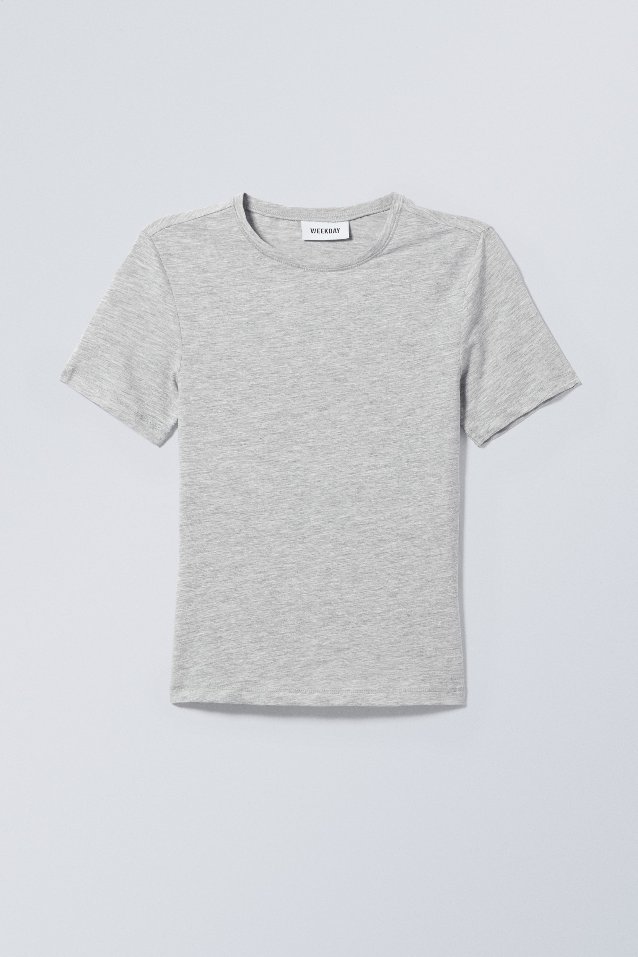 Grey - Slim Fitted T-shirt - 3