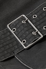 Black - Kylie Denim Shoulder Bag - 2