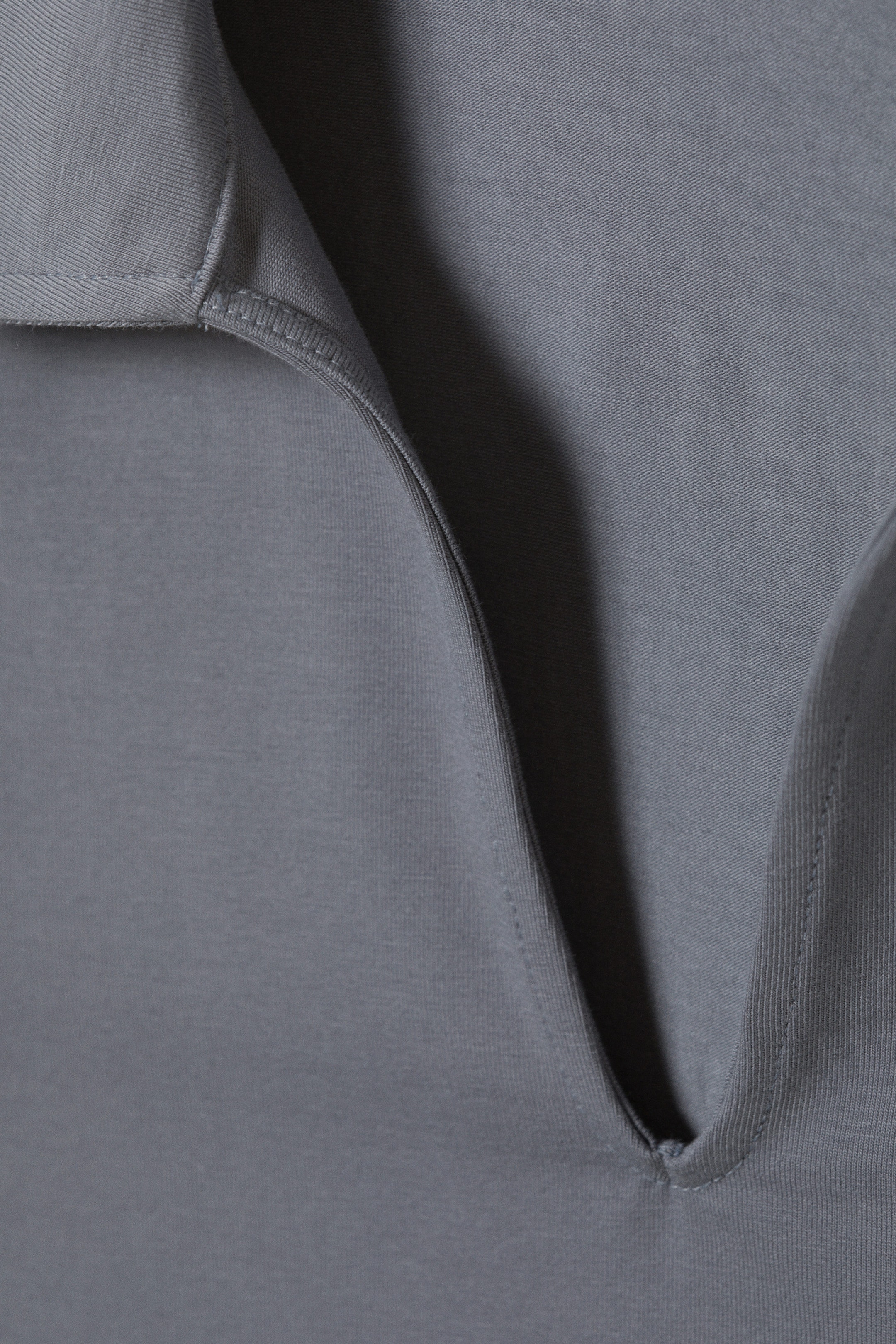 Dark Grey - Phoebe Polo Top - 1