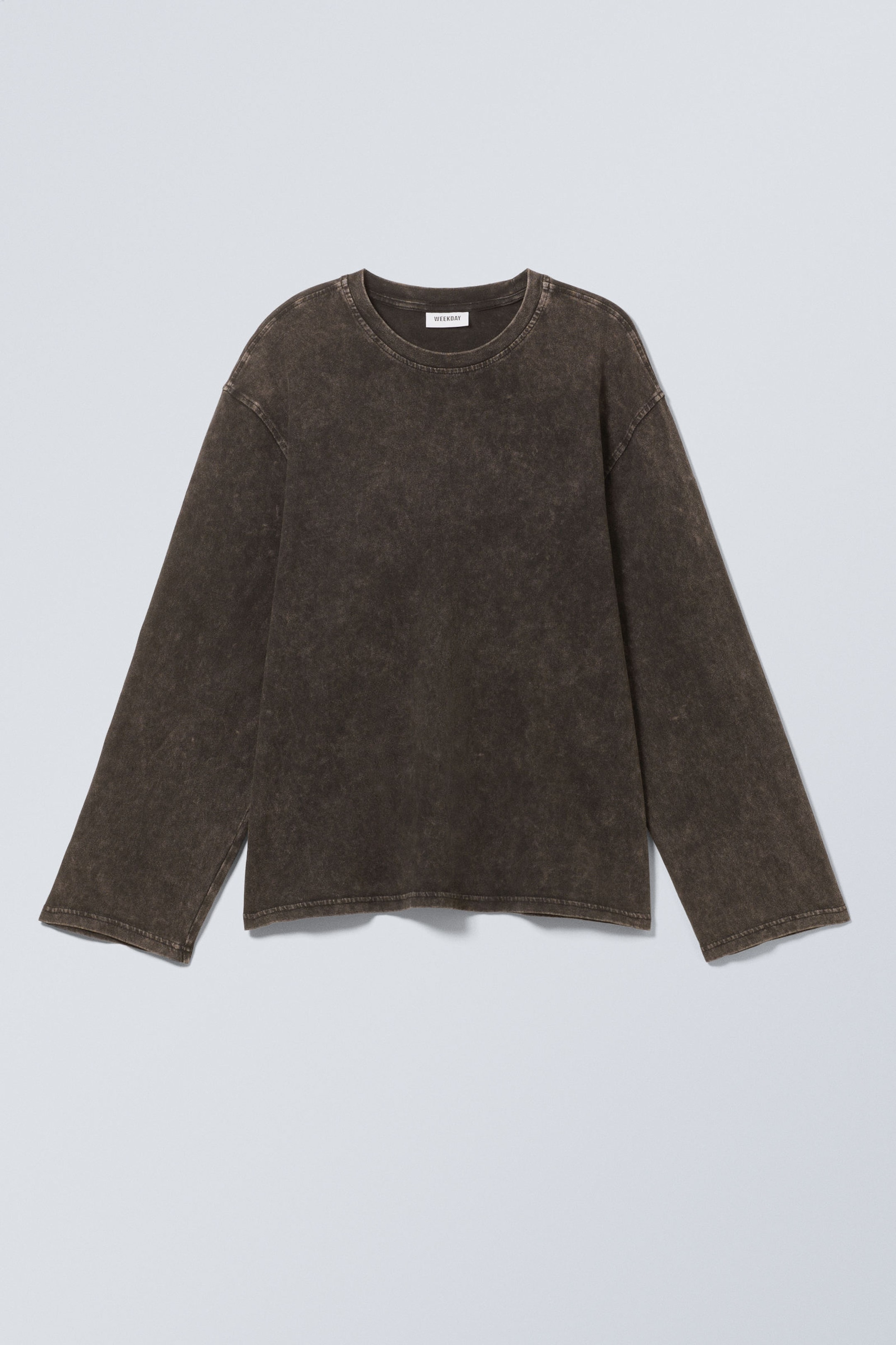 Tvättad svart - Soft Oversized Long Sleeve Top - 0