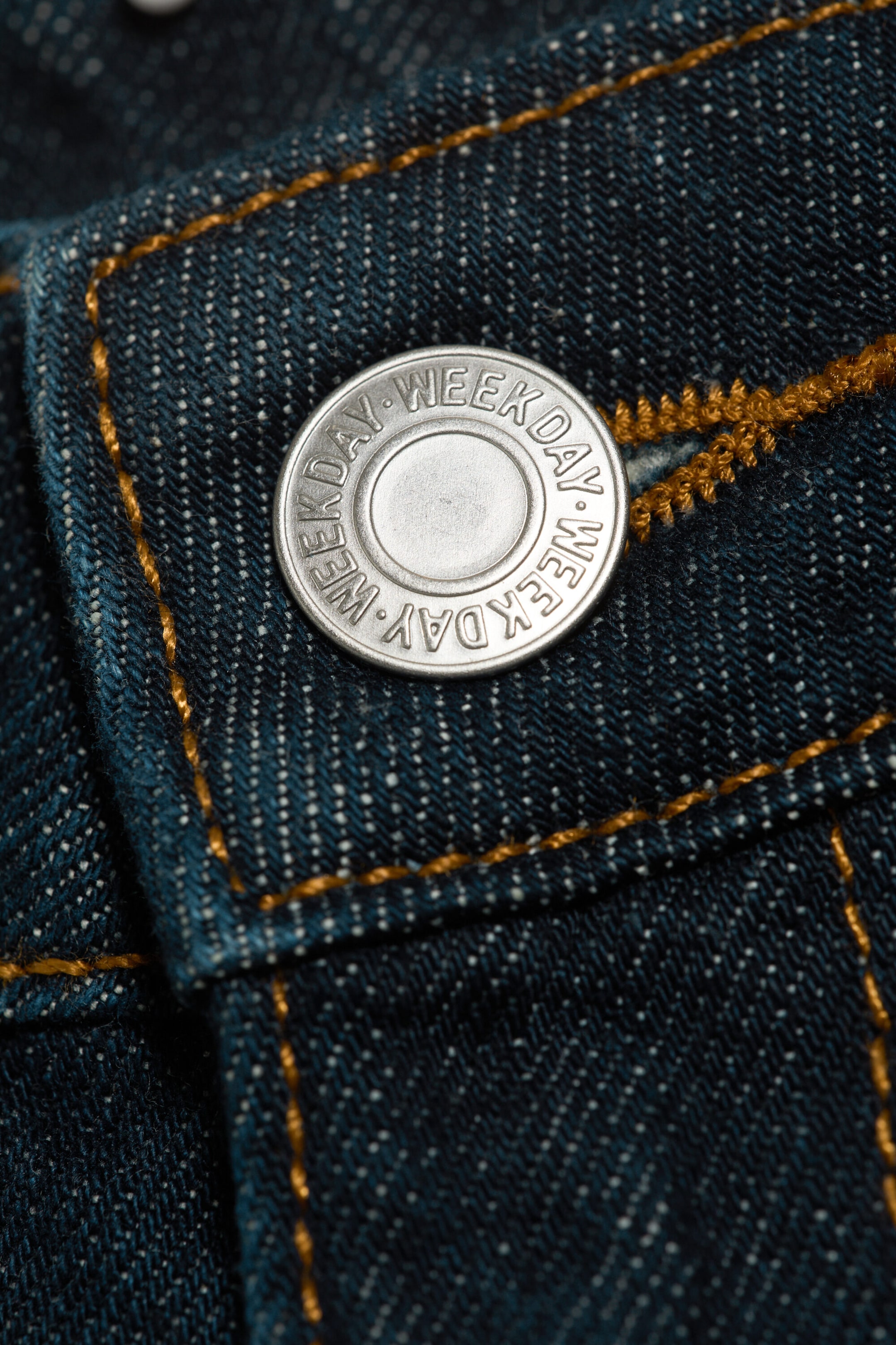 Rain Blue – mørkeblå - Ample jeans med lavt liv, vide ben og løs passform - 2