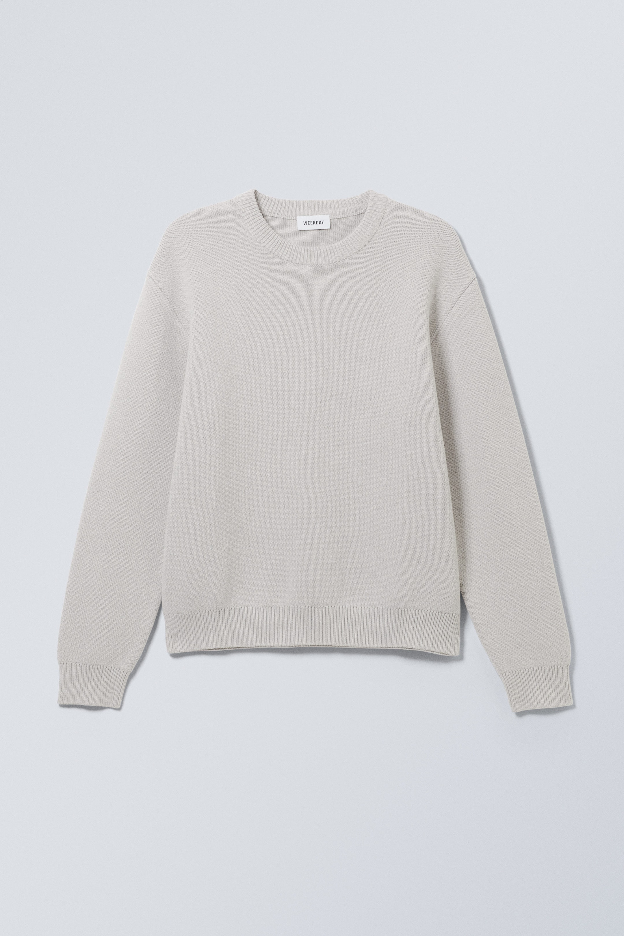 Light Dusty Grey - Fabian Jacquard Knit Sweater - 1