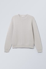 Light Dusty Grey - Fabian Jacquard Knit Sweater - 1