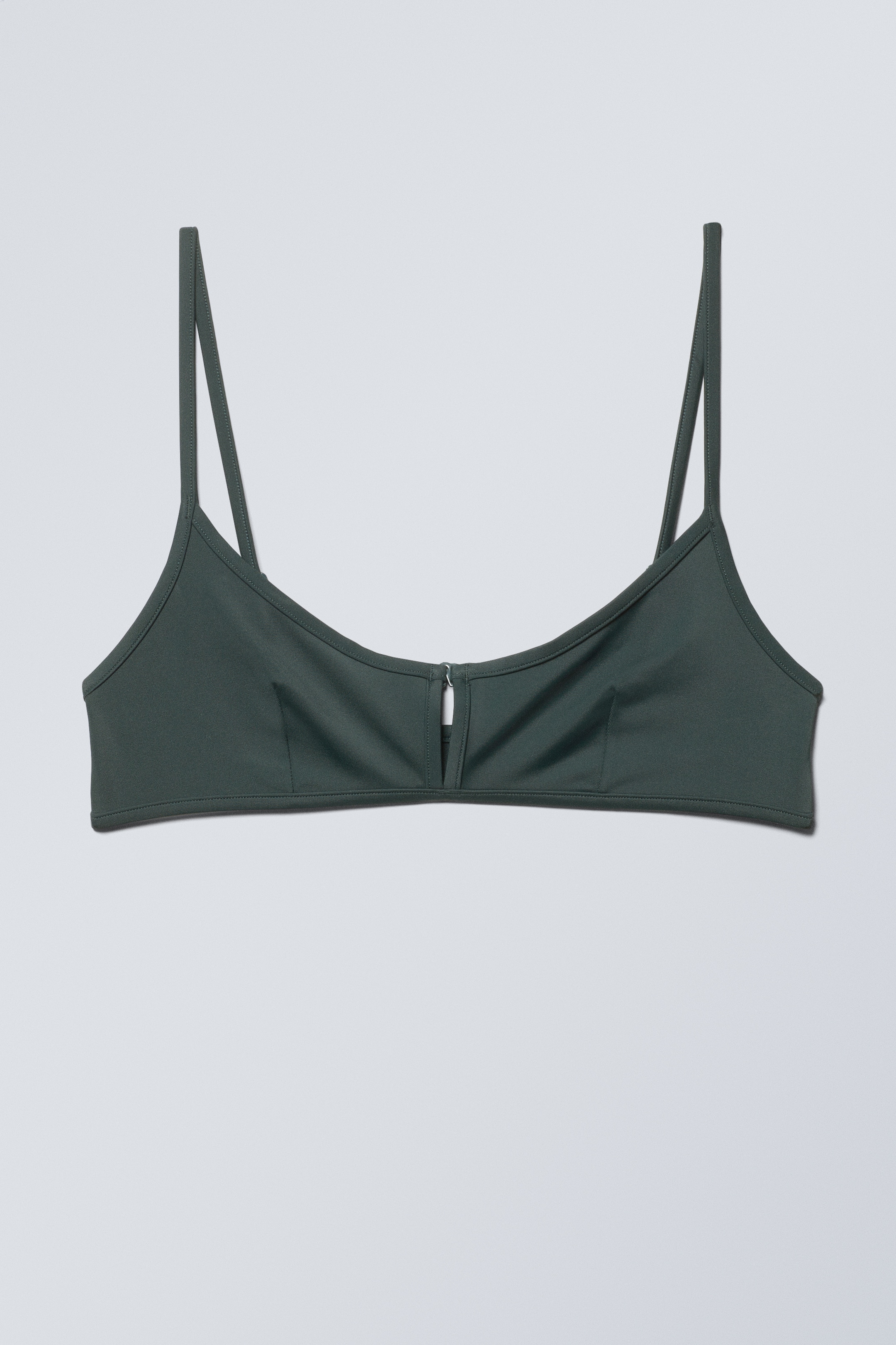 Größeres Bild ansehen: Bikinioberteil mit vorderem Schnallenverschluss - Dunkelgrün - Ladies | H&M DE 1