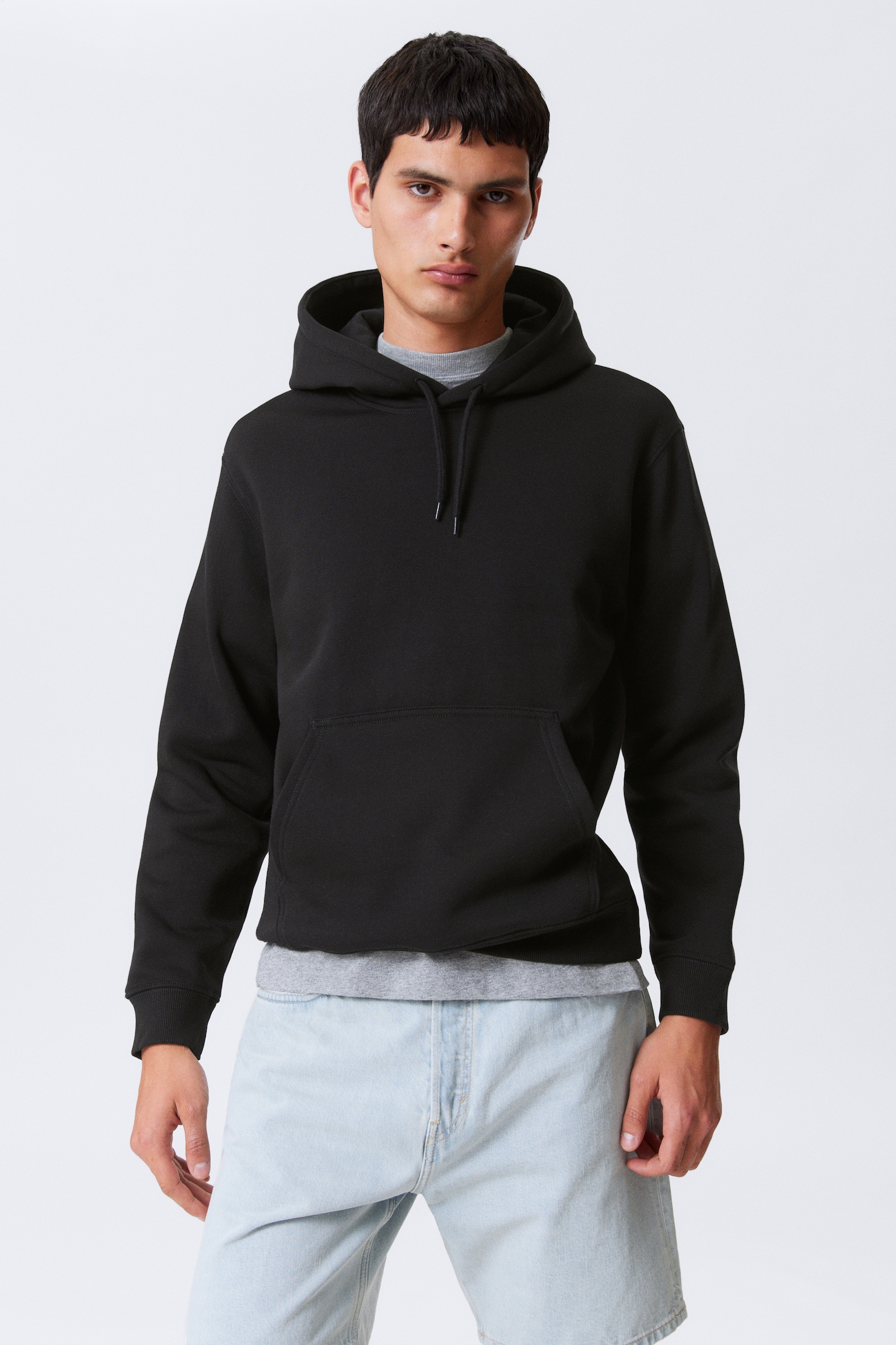 Relaxed Heavy Hoodie - Black