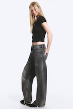Dusky Black - Svart - Missy Løs Jeans Med Lavt Liv Og Rette Ben - 2