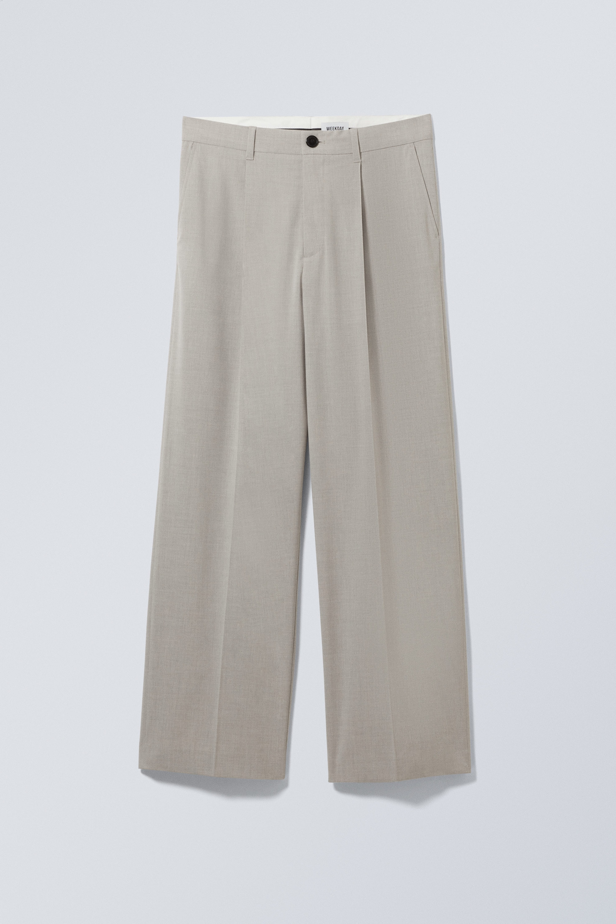 Dusty Beige - Uno Loose Suit Trousers - 0