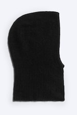 Black - Wool-Blend Hood - 0