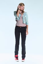 Extra Blue Rinse - Jean skinny taille basse Sleezie Straight - 0