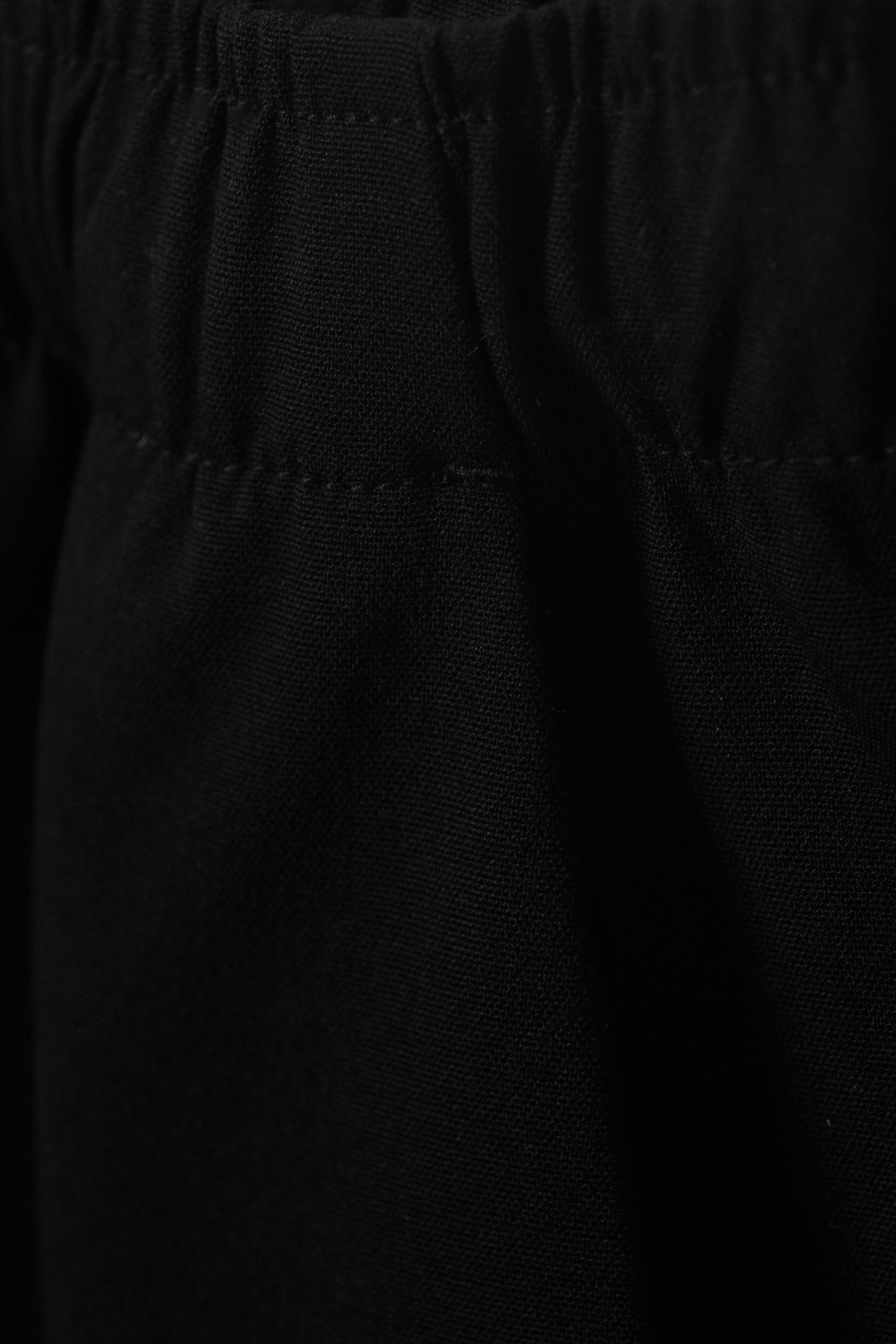 Black - Low Rise Loose Suiting Trousers - 2