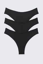 Black - 3-pack Soul Micro Brazilian Bottoms - 0