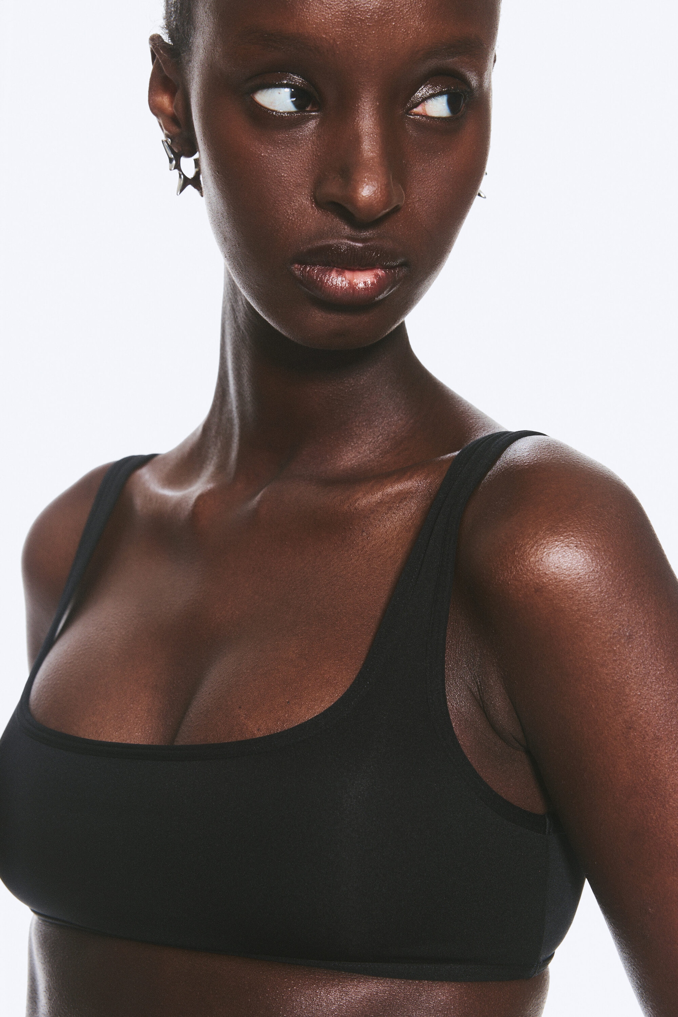 Black - Soul Micro Scooped Soft Bra - 2