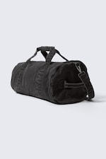 Dark Grey - Rounded Canvas Crossbody Bag - 3