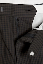 Braun kariert - Felix Barrel-Chinohose - 5