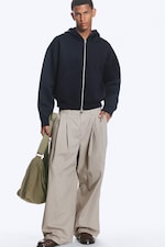 Dark Blue - Simon Scuba Zip Hoodie - 1