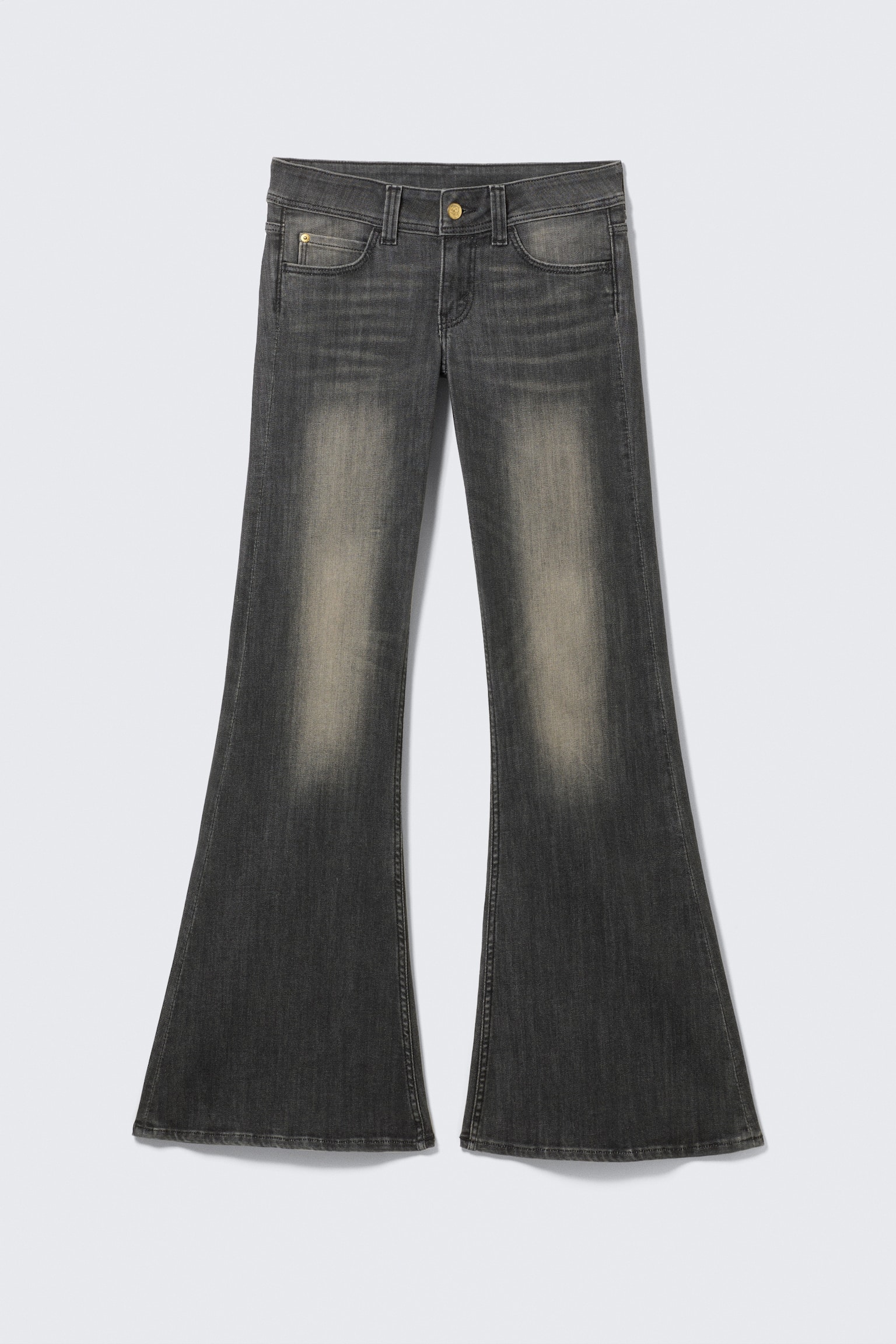 Jeans skinny FLARE LOW a zampa - Mustard Black - Nero - 2