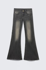 Mustard Black - Black - FLARE LOW RISE FLARED SKINNY JEANS - 4