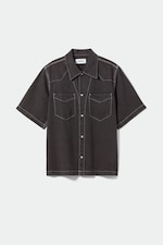 Fluid black - Travis Relaxed Shirt - 0