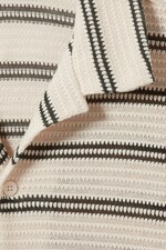 Dusty White Stripe - Charlie Short Sleeve Shirt - 1