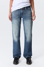 Board Blue - Medium Blue - Arrow Low Rise Regular Straight Leg Jeans - 1
