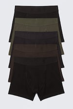 Black/Brown/Green - 5-pack Boxer Briefs - 0