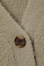 Dusty Mole - Ribbed V-Neck Cardigan - 4