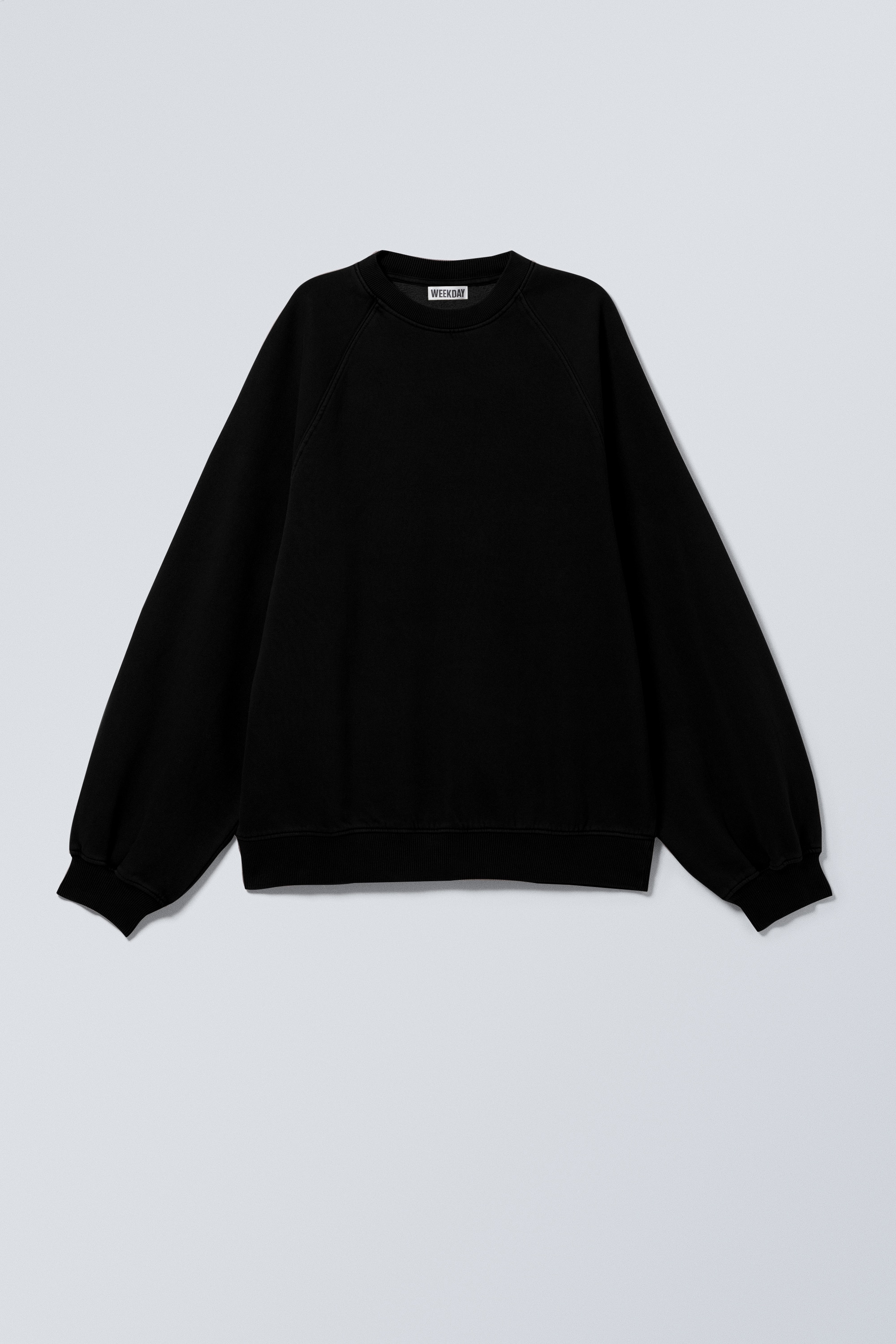 Loose Heavy Sweater - Black/Grey Melange/Petrol