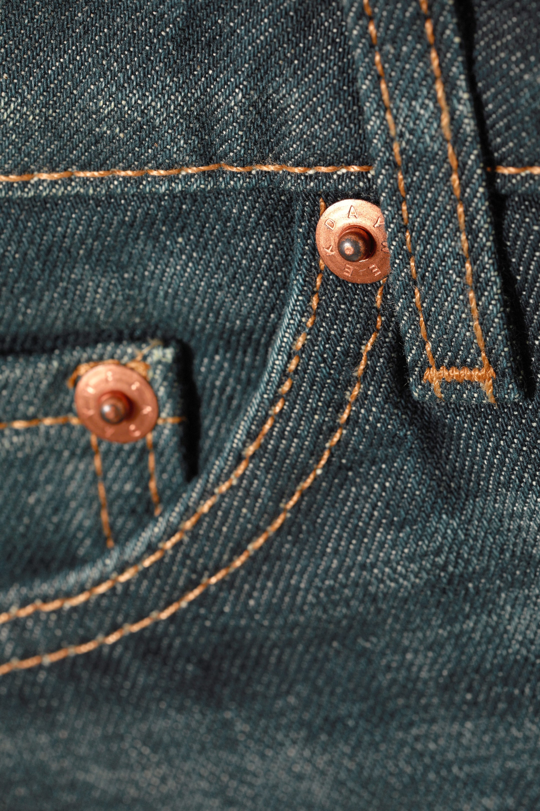 Swamp Blue - Ample Low Waist Loose Wide Jeans - 1