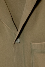 Staubiges Khakigrün - Baumwoll-Pyjamahemd - 5