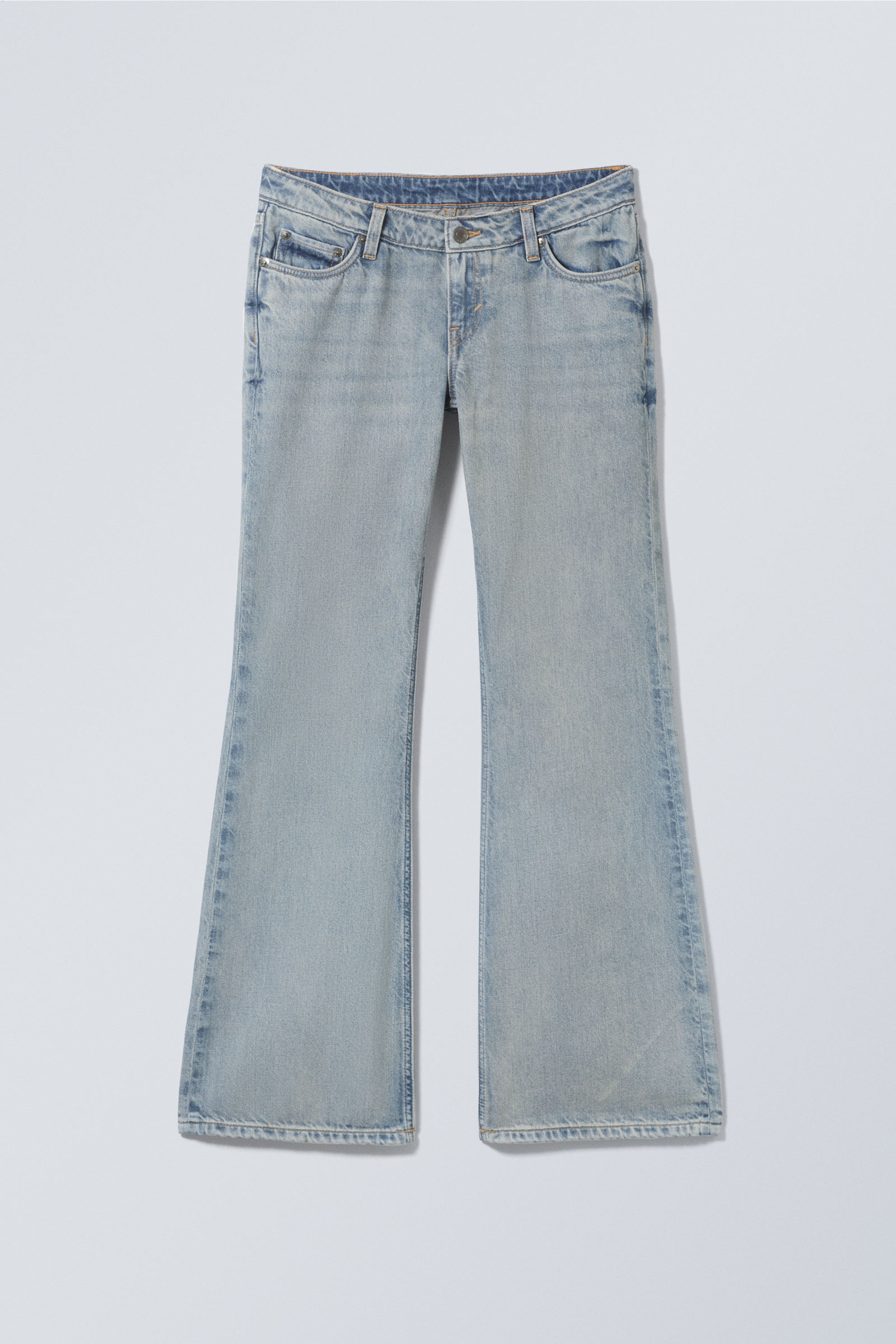 Brick Blue - Hellblau - Nova Low Waist Slim Bootcut Leg Jeans - 5