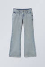 Brick Blue - Hellblau - Nova Low Waist Slim Bootcut Leg Jeans - 5