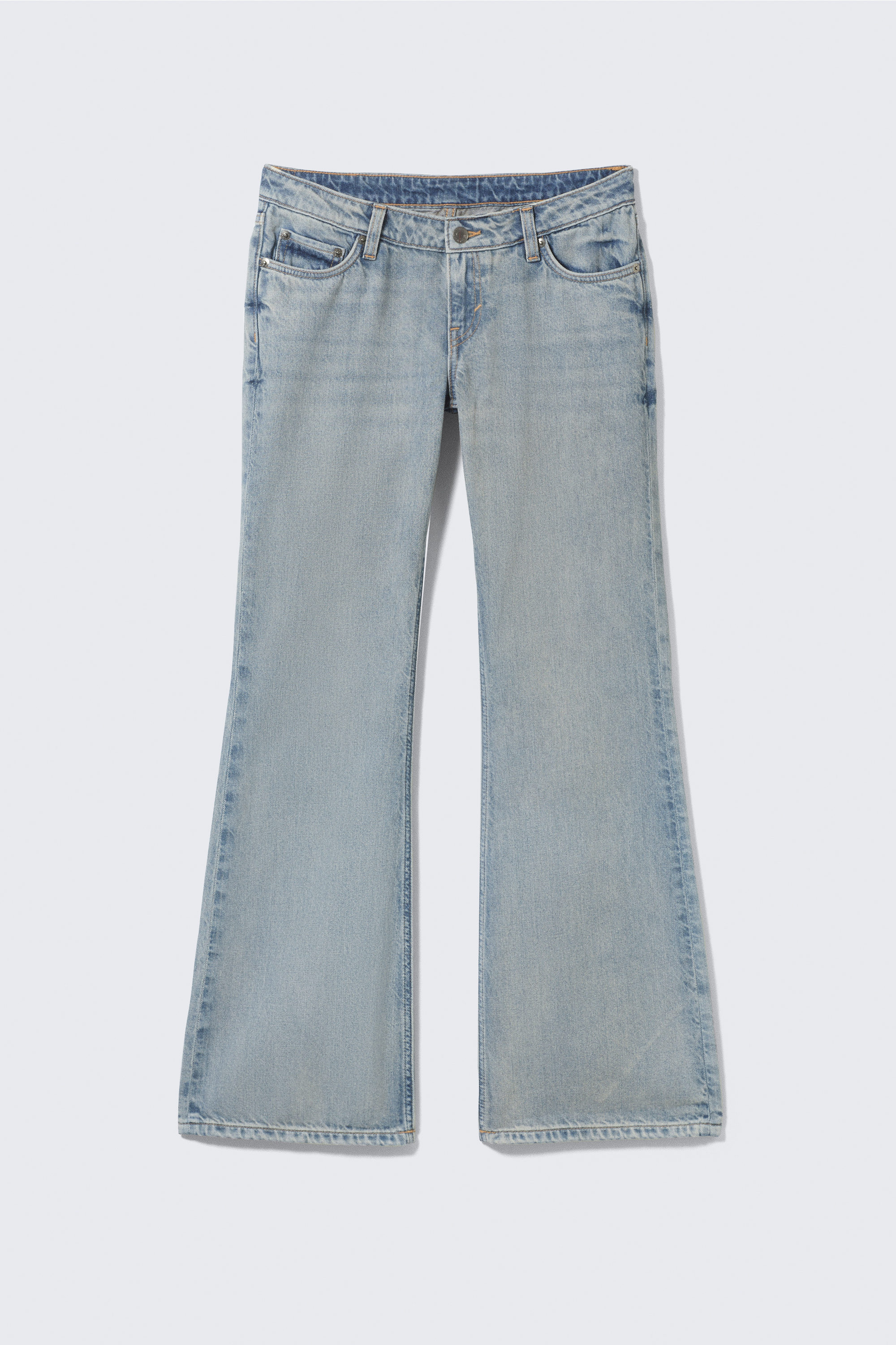 Brick Blue - Hellblau - Nova Low Waist Slim Bootcut Leg Jeans - 5