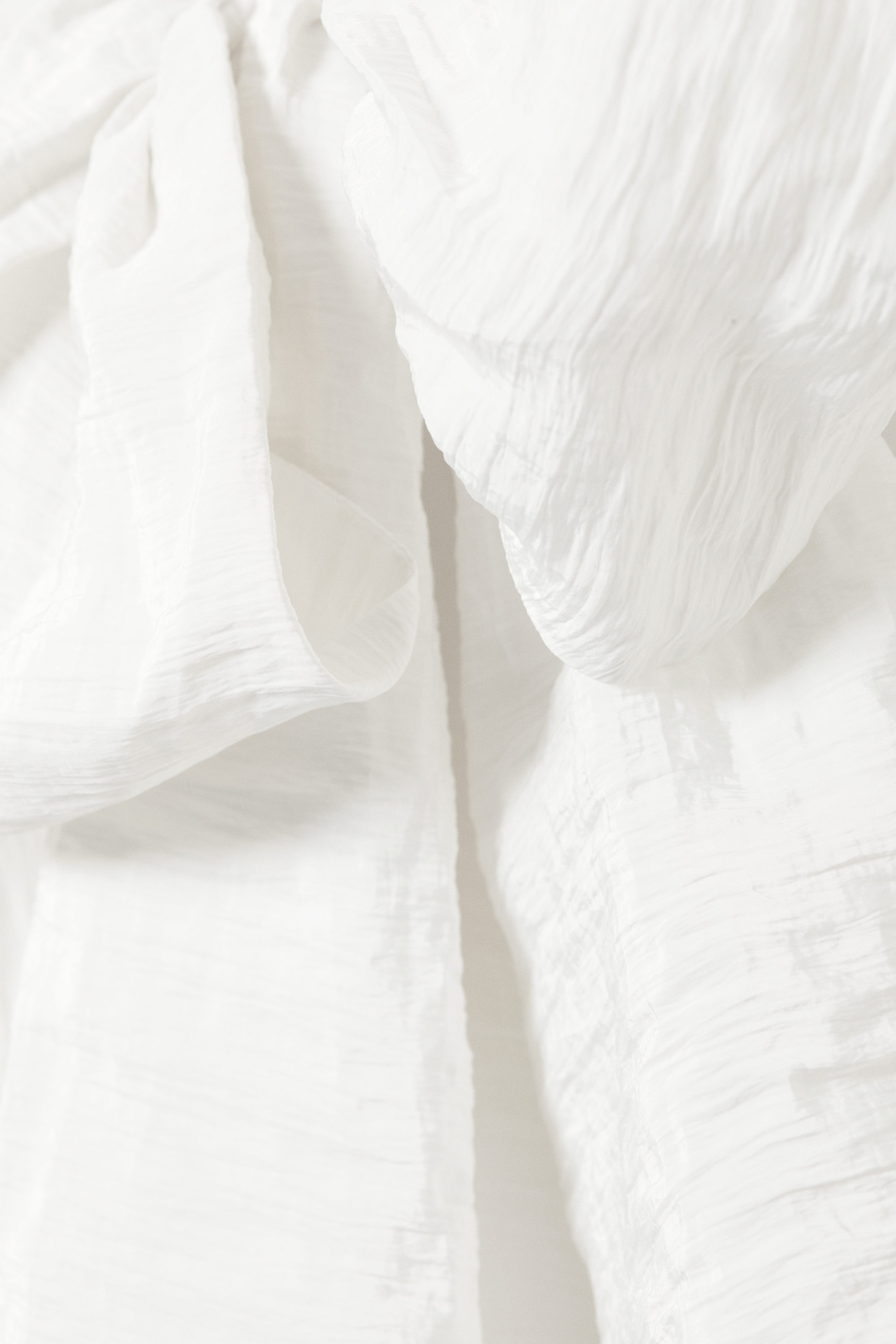 Off-white - Kort lågmidjad omlottkjol med rosett - 4